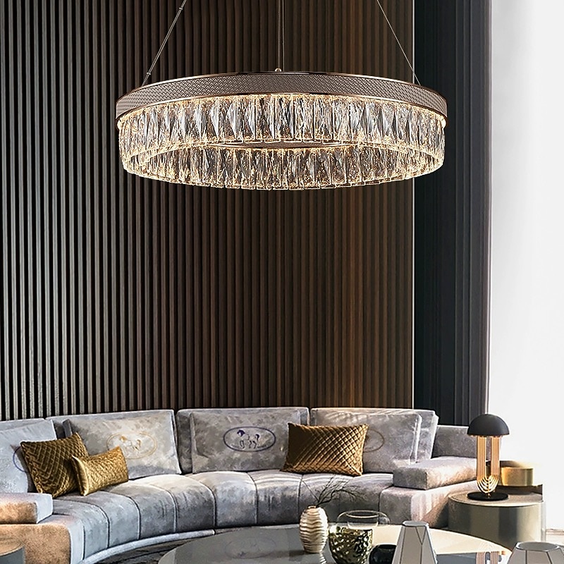 LED Pendant Light 50/60/95cm 3 Light Color Unique Design Chandelier Metal Electroplated Modern 110-240V2