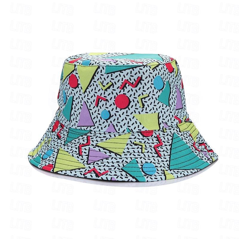 Hippie 1980s Street Style Masquerade Bucket hat Hippie Fancy Dress Men's Women's Masquerade Dailywear Casual Daily Pride Parade Adults' Hat4