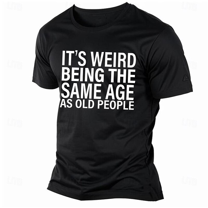 Men's Letter Graphic Prints T Shirt Graphic Tee Cotton Short Sleeve Graphic Shirt Black White Pink Comfortable Tee Outdoor Street Fashion Designer Clothing2