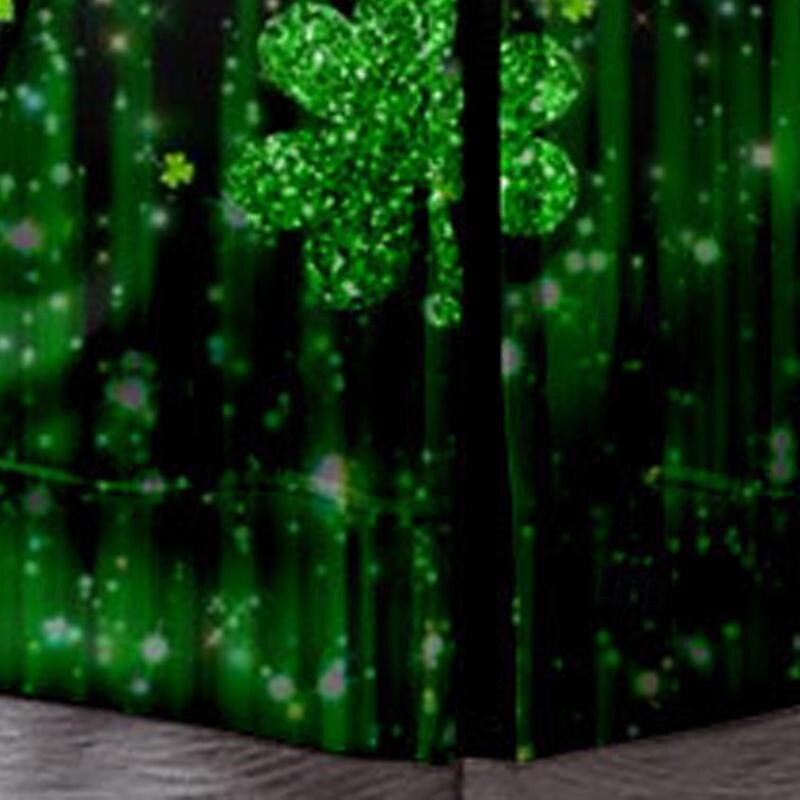 St. Patrick Girls' 3D Four Leaf Clover Hoodie Coat Outerwear Long Sleeve Fall Winter Active Cute Streetwear Polyester Kids 3-12 Years Zip Street Daily Regular Fit2