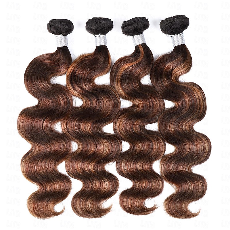 Ishow Hair Ombre Brazilian Body Wave Human Hair Weave Bundles 1 pcs T1B/4/30 Blonde Ombre Human Hair Bundles 100% Remy Hair