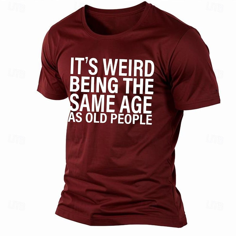 Men's Letter Graphic Prints T Shirt Graphic Tee Cotton Short Sleeve Graphic Shirt Black White Pink Comfortable Tee Outdoor Street Fashion Designer Clothing