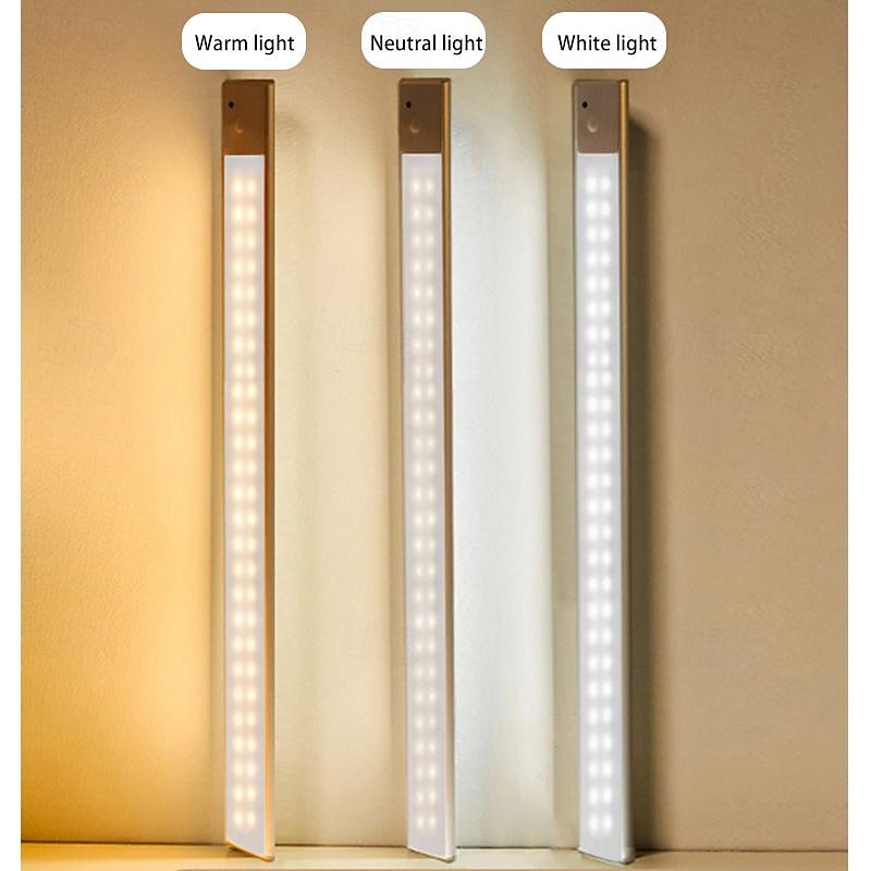 Under Cabinet Lighting, LED Sensor Cabinet Light with Remote Control, Magnetic Dimmable Soft Light Wall Lamp Human Body Sensor Induction, Rechargeable Lamp, Under Counter Night Lights4