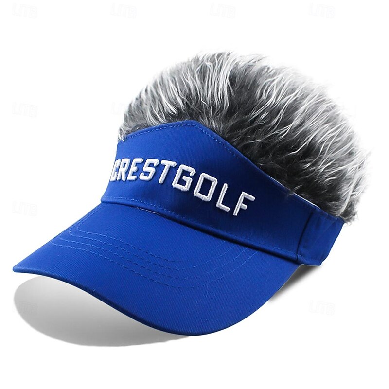 Trendy Men's Wig Cap Baseball Cap Ins Style Duckbill Cap Creative And Versatile Sunshade Hat Golf Hat