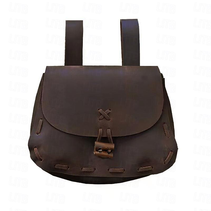 Retro Vintage Medieval Bag Belt Bag Waist Bag Viking Ranger Elven Fancy Dress Men's Women's Unisex Celtic Viking Fantasy Halloween Carnival Masquerade Party LARP Ren Faire Adults' Bag All Seasons2
