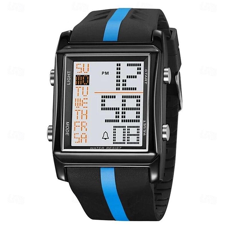 SKMEI 2207 Electronic Men's Student Alarm Clock Night Light Waterproof Electronic Outdoor Sports Watch3