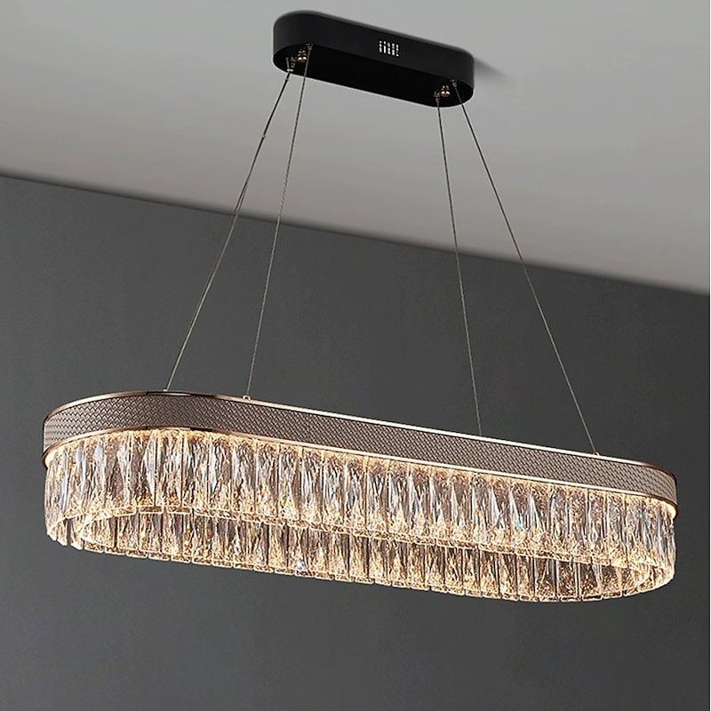 LED Pendant Light 50/60/95cm 3 Light Color Unique Design Chandelier Metal Electroplated Modern 110-240V4