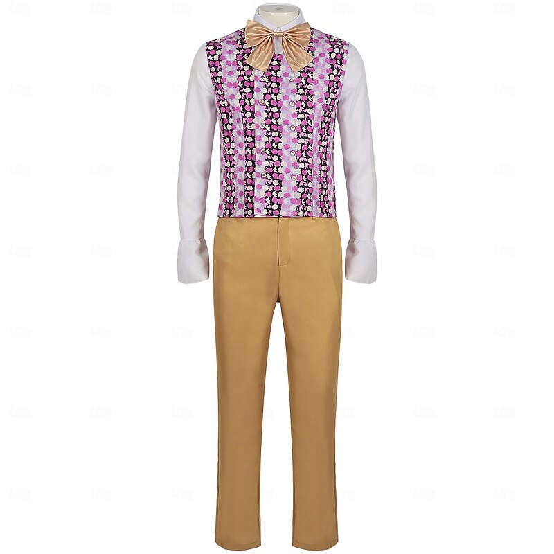 Charlie and the Chocolate Factory Wonka Willy Wonka Cosplay Costume Outfits Cosplay Movie Cosplay for Men's Women's Adults' Masquerade4