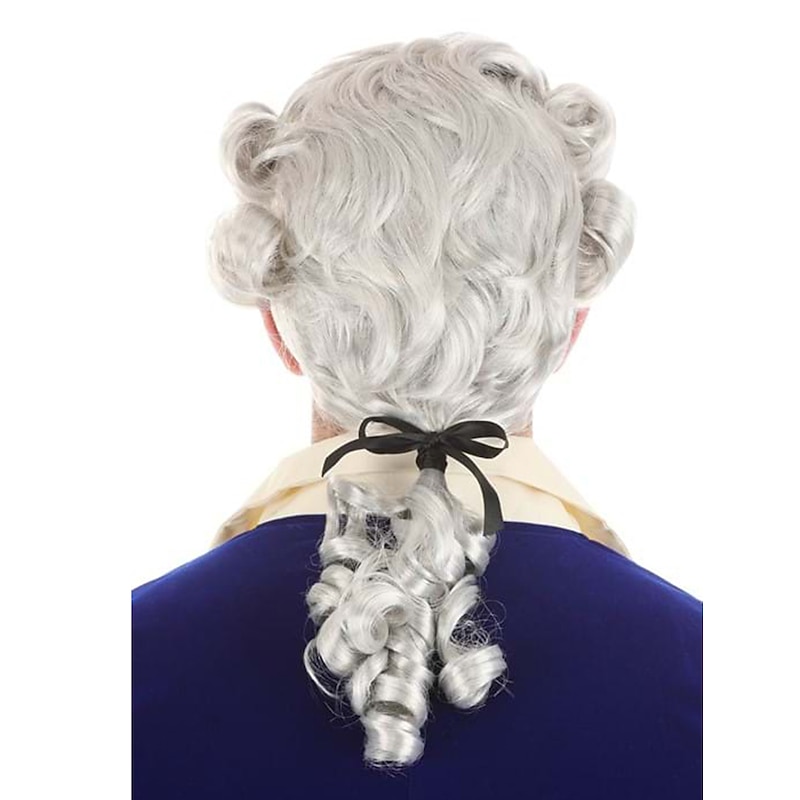 American Colonial Powdered Wig for Men Halloween Wigs Halloween Wigs2