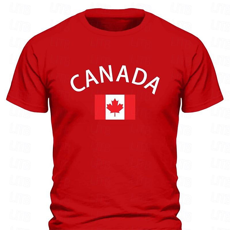 Men's Canada Flag Short Sleeve Graphic T-Shirt4