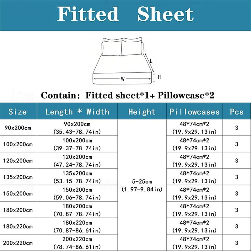 1Pc 100% Cotton Bed Fitted Sheet With Small Fragmented Flower Bed Cover Elastic Mattress Cover For Single Or Double Deluxe Double Bed Cover Available In Multiple Sizes3