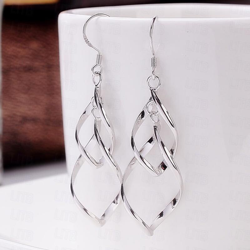 1 Pair Stud Earrings Drop Earrings For Women's Birthday Gift Date Alloy Drop Fashion Petal3