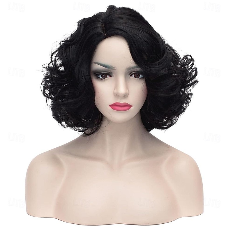 1920s Wig for Women Blonde Short Curly Synthetic Wig with Feather Headpiece 20s Gatsby Wig for Girl Vintage Wig Carnival Costume Party Cosplay Wig Halloween Wigs