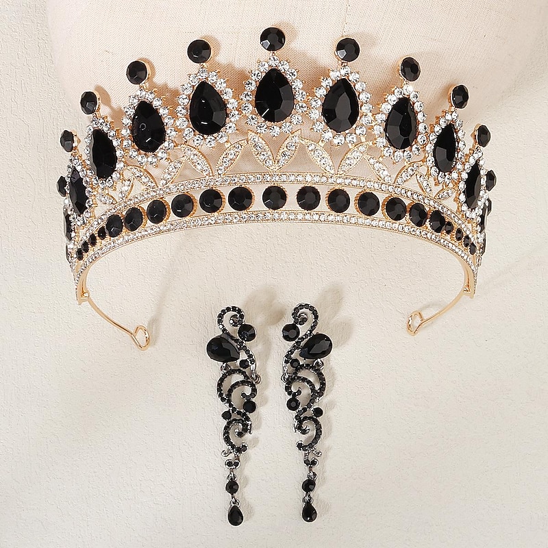 1 Set Rhinestone Jewelry Set Masquerade Mask And Earrings Set Women Costume Jewelry4