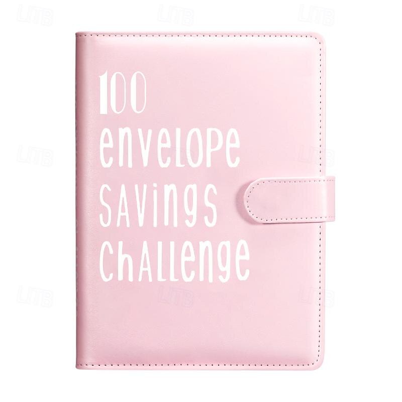 100 Envelope Challenge Binder Cash Binder with Envelope Saving Challenge Binder Money Saving Envelope for School Home Office3