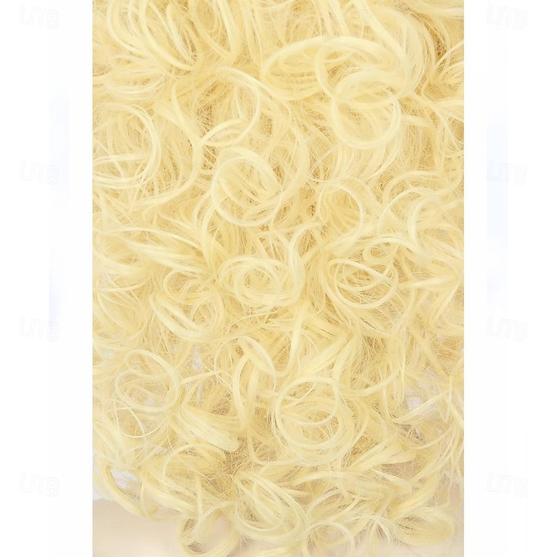 Long Curly Blonde 70s 80s Wig Women Carnival Cosplay Costume Wig Halloween Wigs4