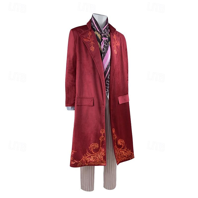 Charlie and the Chocolate Factory Wonka Willy Wonka Cosplay Costume Outfits Cosplay Movie Cosplay for Men's Boys Kid's Adults' Masquerade4