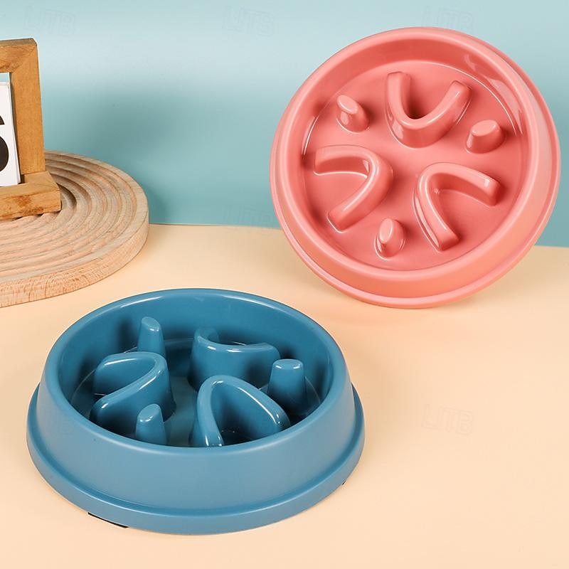 Rodents Dog Rabbits Bowls & Water Bottles / Feeders / Dog Training Mats Plastic Portable Outdoor Travel Solid Colored Yellow Pink Blue Bowls & Feeding Training Outdoor Home2