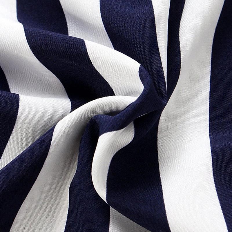 Men's Summer Shirt Casual Shirt Beach Shirt Button Up Shirt Striped Shirts Black Yellow Deep Blue Short Sleeve Color Block Striped Lapel Vacation Hawaiian Patchwork Clothing Apparel Polyester Fashion4