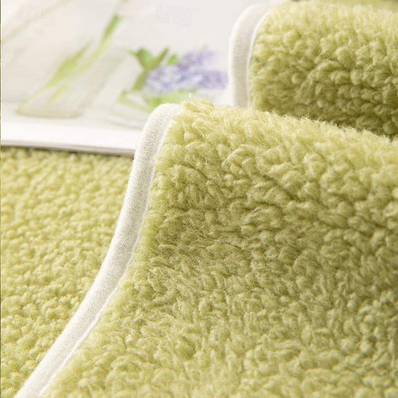 Plush Shaggy Sofa Slipcover Sofa Seat Cover Sectional Couch Covers Floral Jacquard,Furniture Protector Anti-Slip Couch Covers for Dogs Cats Kids(Sold by Piece/Not All Set)3