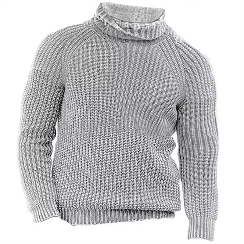 Men's Turtleneck Sweater Sweater Pullover Sweater Jumper Mens Turtle Neck Jumper Ribbed Knit Cropped Knitted Turtleneck Modern Contemporary Daily Wear Going out Clothing Apparel Fall & Winter Black4
