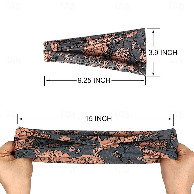 Boho Headbands For Women Fashion Wide Headband Yoga Workout Head Bands Hair Accessories Band3