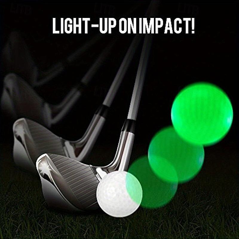 Led Golf Ball Flash Ball Golf Supplies Luminous Ball Practice Ball Luminous Ball2