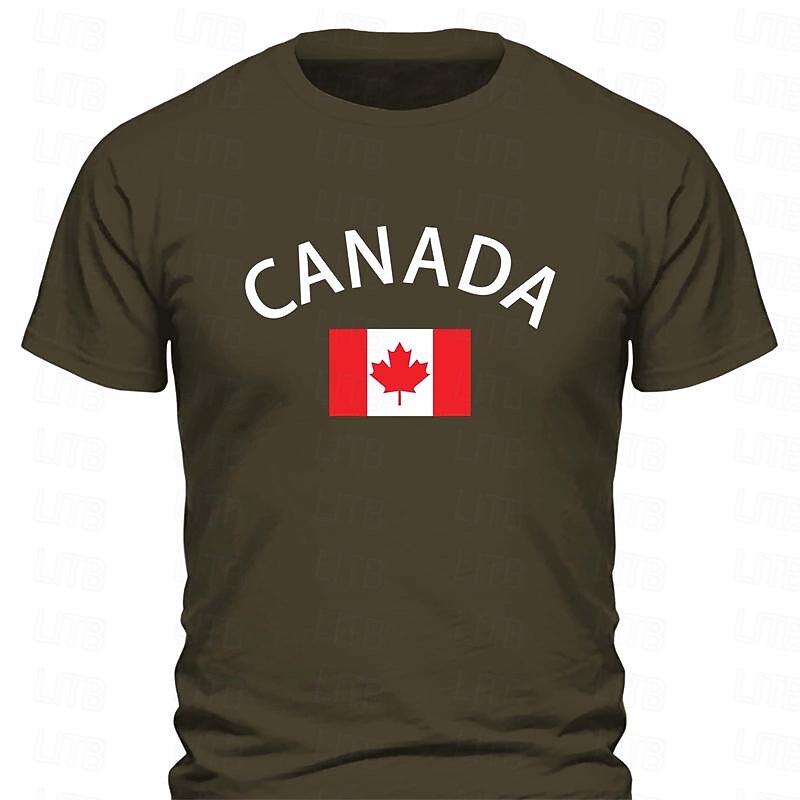 Men's Canada Flag Short Sleeve Graphic T-Shirt3