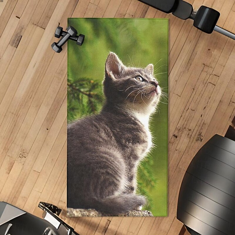 Customize Your Image Beach Towel Yoga Towel  Microfiber Beach Blanket Anti Sand Towel （Single-Sided Printing）Multipurpose for Bathroom, Hotel, Gym and Spa2