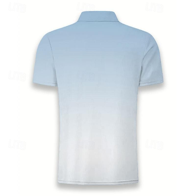 Kentucky Derby Men's Hawaiian Polo Shirts Golf Shirt Short Sleeve Polo Shirts Collared Shirts Casual Beach Wear Vacation Wear Tropical Wear Party Outfits Buttons 3D Print Summer Yellow Pink Blue2