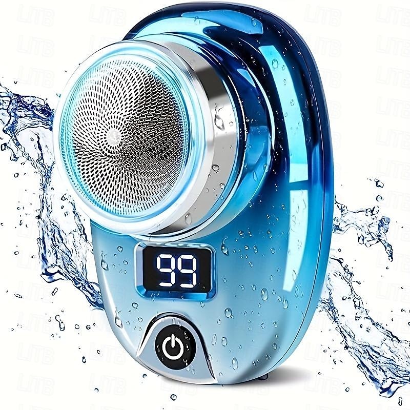 Mini Shaver Portable Electric Shaver, 2023 New Upgraded Pocket Shaver USB Mini Shaver Men's Rechargeable Waterproof Compact Electric Shaver Suitable For Home, Car, Travel
