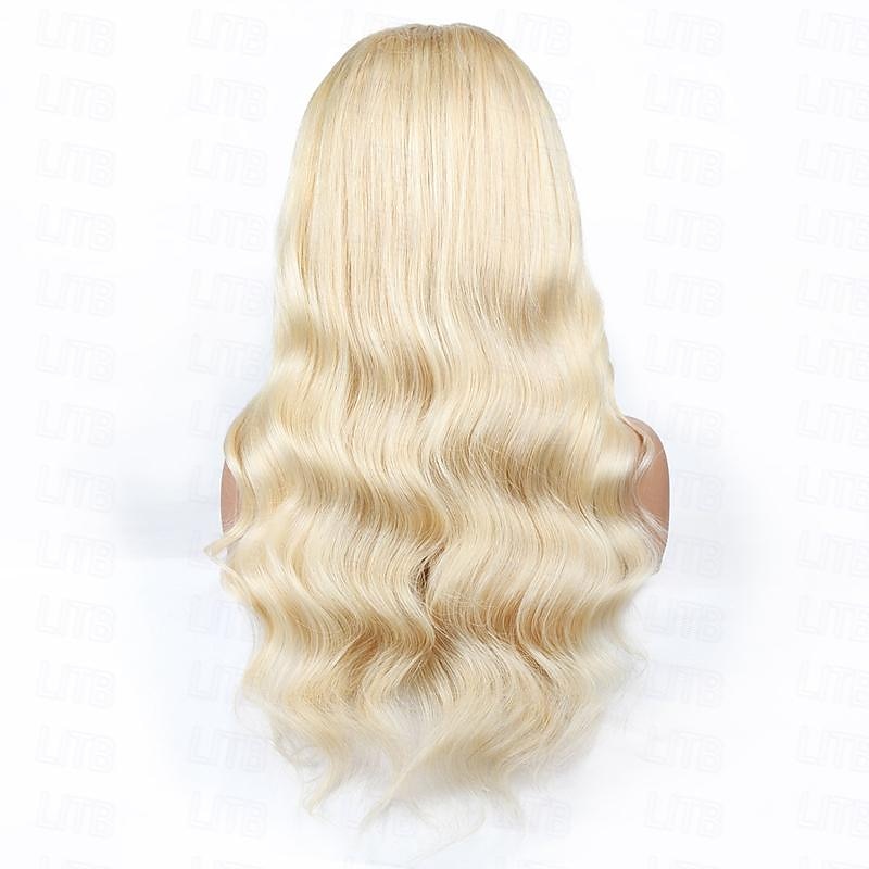 613# Blonde Human Hair Wig Front Lace 13*4 Body Wave Human Hair Lace Wig 150% Density For Black Women2