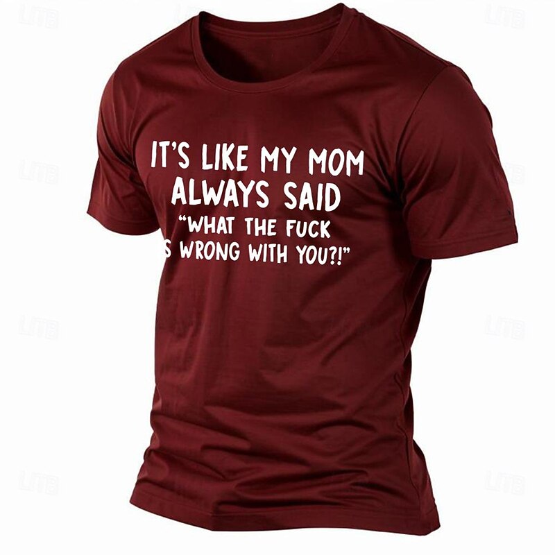 Men's Letter Graphic Prints Family T Shirt Graphic Tee Cotton Short Sleeves Graphic Shirt Black White Pink Comfortable Tee Vacation Street Fashion Designer Clothing3