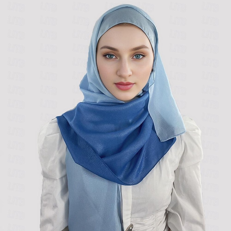 Women's Shawls Hijab Scarfs Dubai Islamic Arabian Muslim Ramadan Adults' Headpiece3