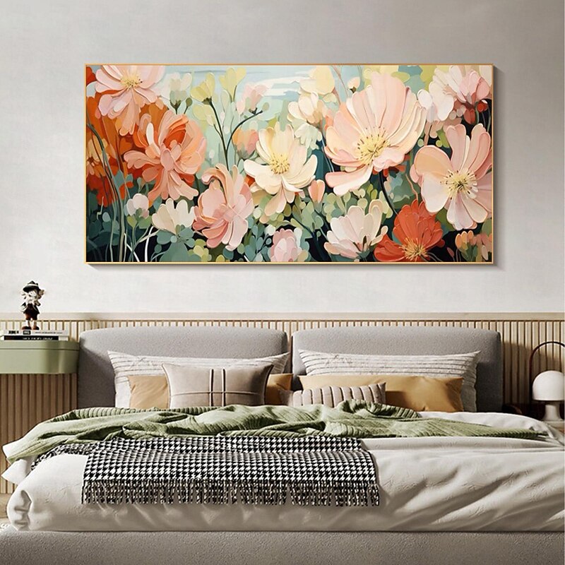 Handmade Original Blooming flowers and plants Oil Painting On Canvas  Abstract Art  Painting for Home Decor With Stretched Frame/Without Inner Frame Painting3