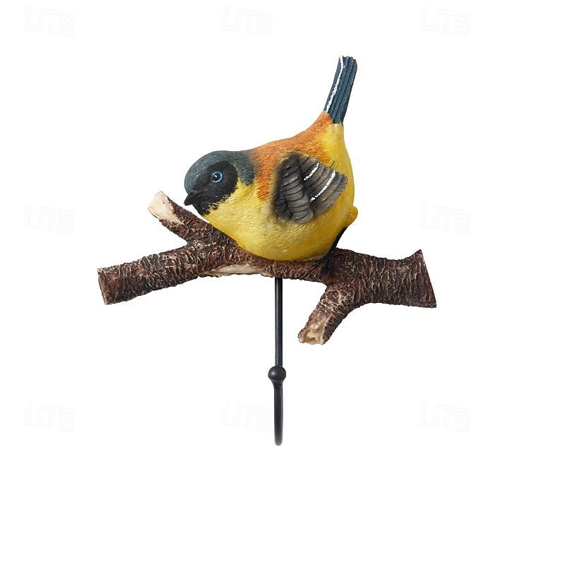 Creative Coat Hooks Wall Mounted Hook Rack Birds Hooks Coat Hanger Rack Vintage Wall Hanging Hooks Entryway Hanger for Keys Towels Coats Hats3