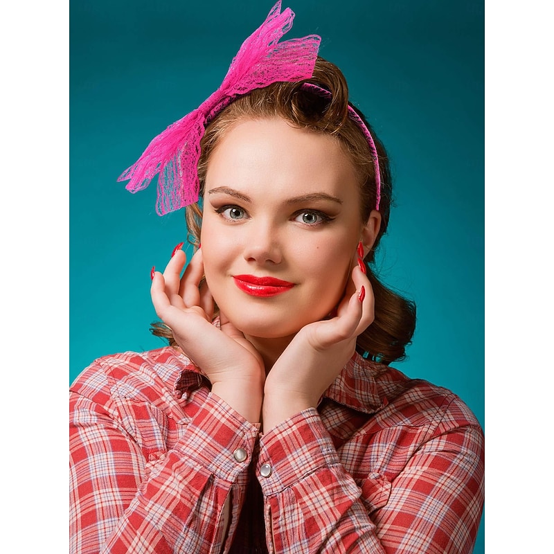 Retro Vintage 1980s Outfits Headband Earrings Fancy Dress Women's Halloween Carnival Masquerade Party / Evening Pride Parade Pride Month Adults' 1 Pair of Earrings Headband2