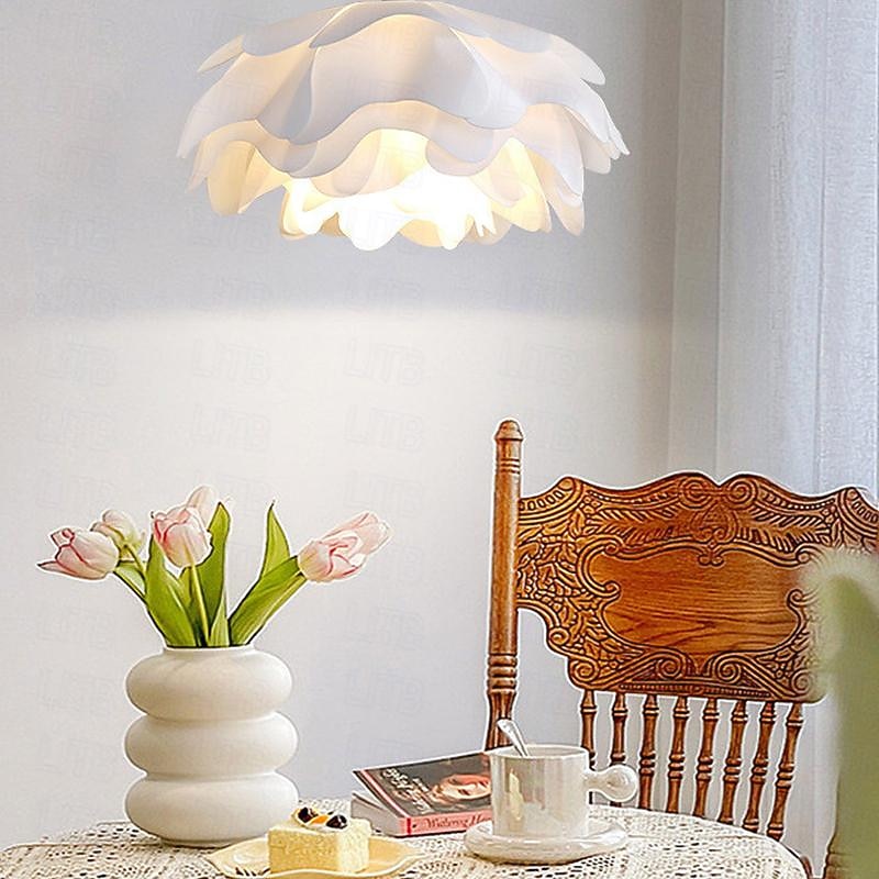 LED Pendant Light 42 cm Pendant Lantern Design Pendant Light Warm White White Light Color Living Room Bedroom Metal Floral Style Modern Nordic Style 110-240V