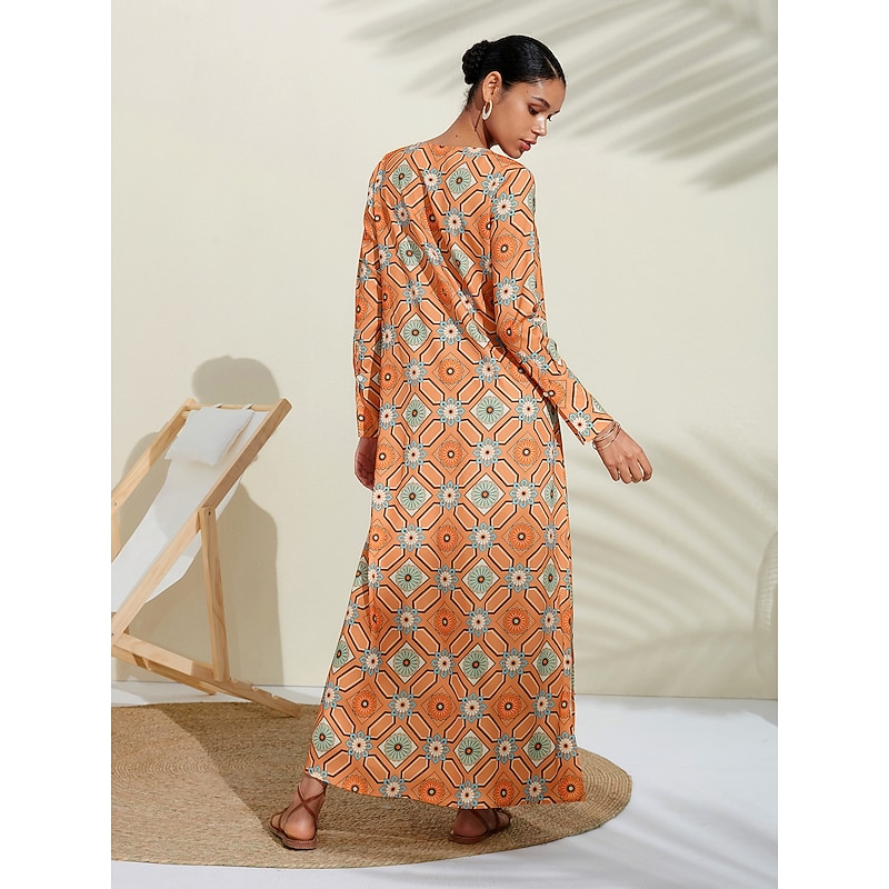 Moroccan Checked Floral Crewneck Shirt2