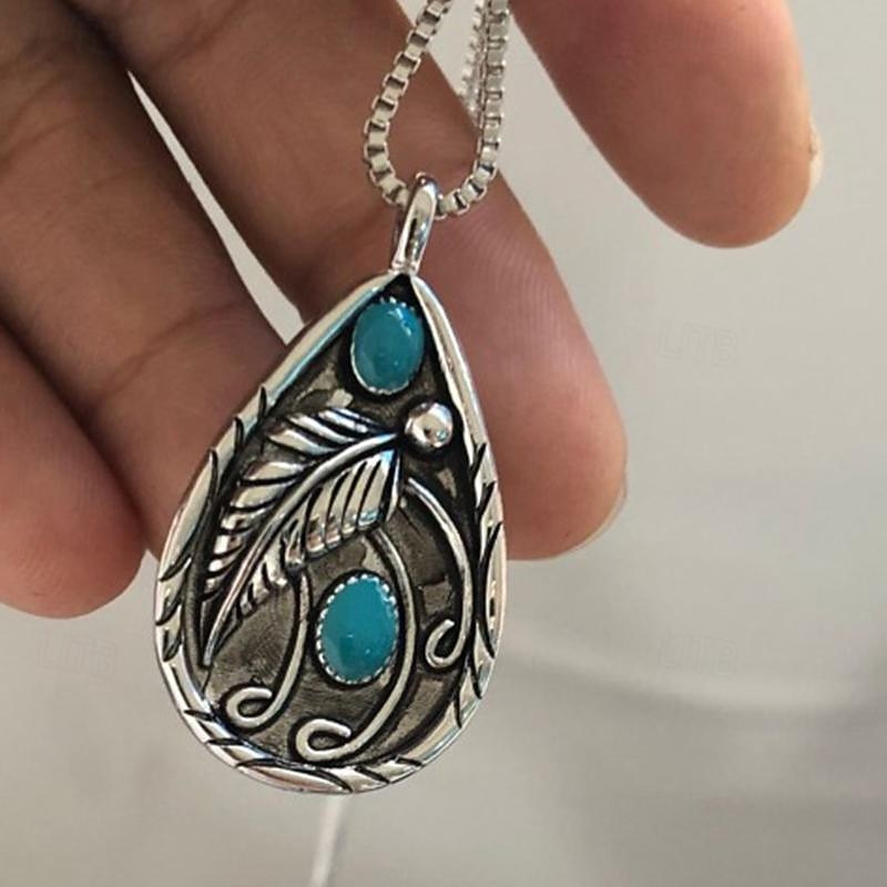 Women's necklace Archaistic Street Bohemia Leaf Necklaces / Silver / Fall / Winter / Spring / Summer2