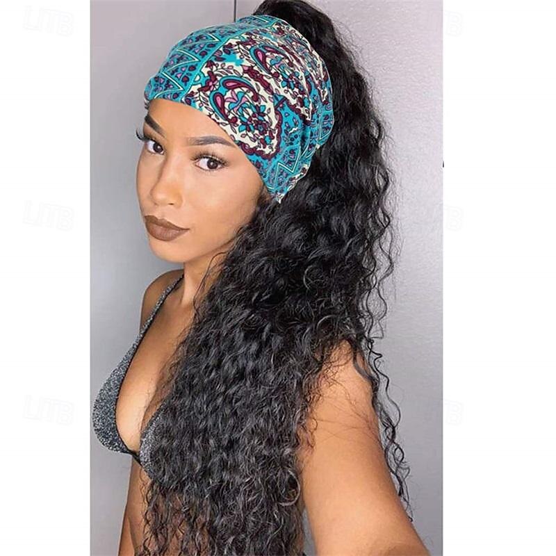 Boho Headband Women Wide Hair Band Boho Elastic Sports Headwear Yoga Hair Band Workout Headwrap3