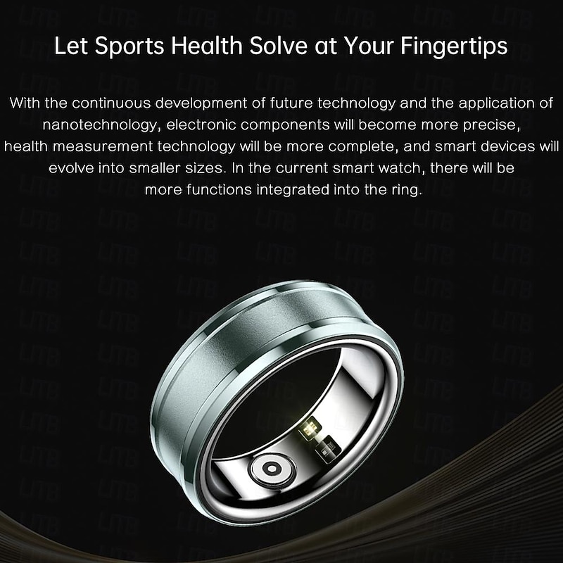 R3 Smart Watch Smart Band Fitness Bracelet Bluetooth Temperature Monitoring Pedometer Sleep Tracker Compatible with Android iOS Women Men Step Tracker IP68 18.1mm 19.8mm 20.6mm Ring inner diameter4