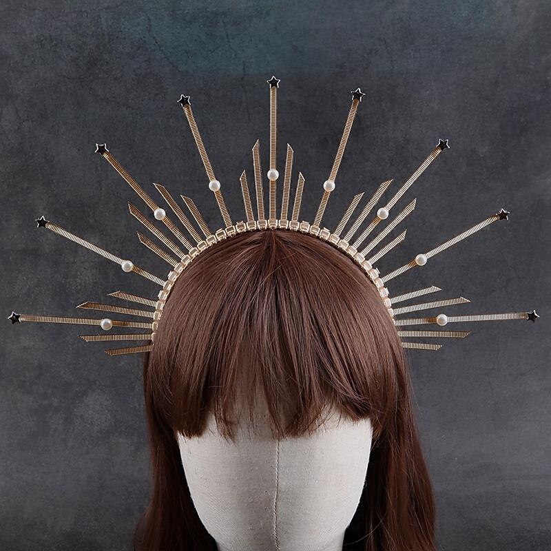 Retro Vintage Gothic Masquerade Headband Elven Fancy Dress Women's Fantasy Royal Masquerade Party / Evening Adults' Hair Band