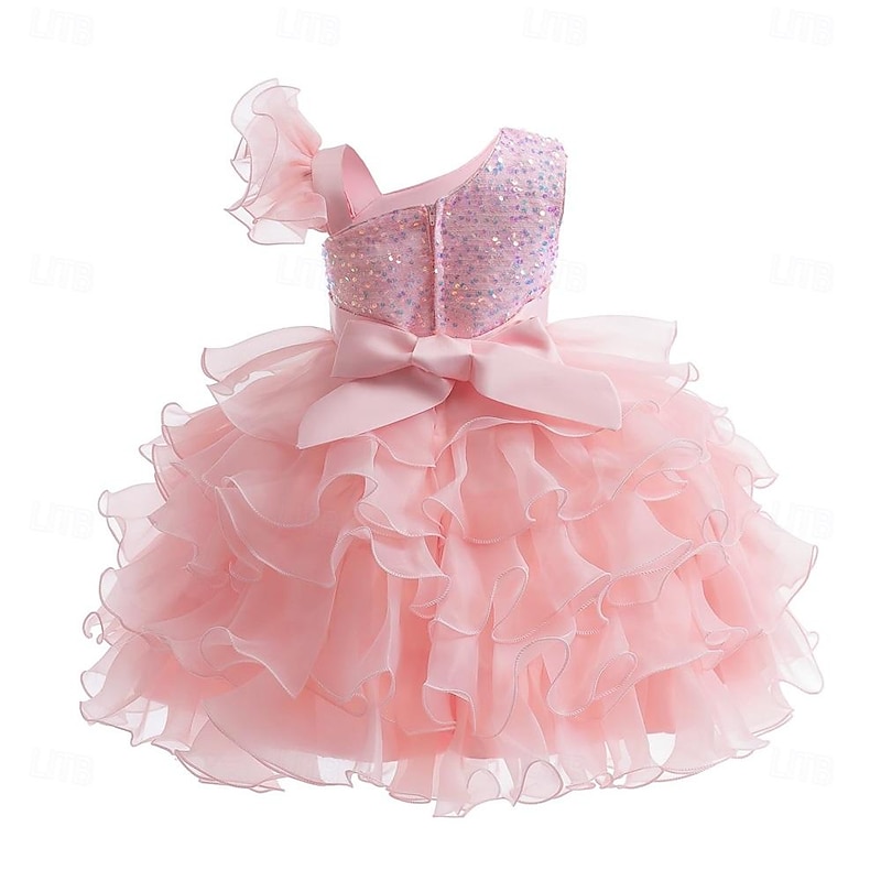 Girls Pageant Party Dress Ruffle Flower Kids Wedding Ball Gown Sequin Formal Princess Dress 4-9 Years For Wedding Guest3