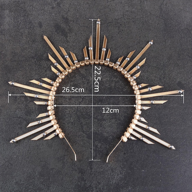 Retro Vintage Gothic Masquerade Headband Elven Fancy Dress Women's Fantasy Royal Masquerade Party / Evening Adults' Hair Band4