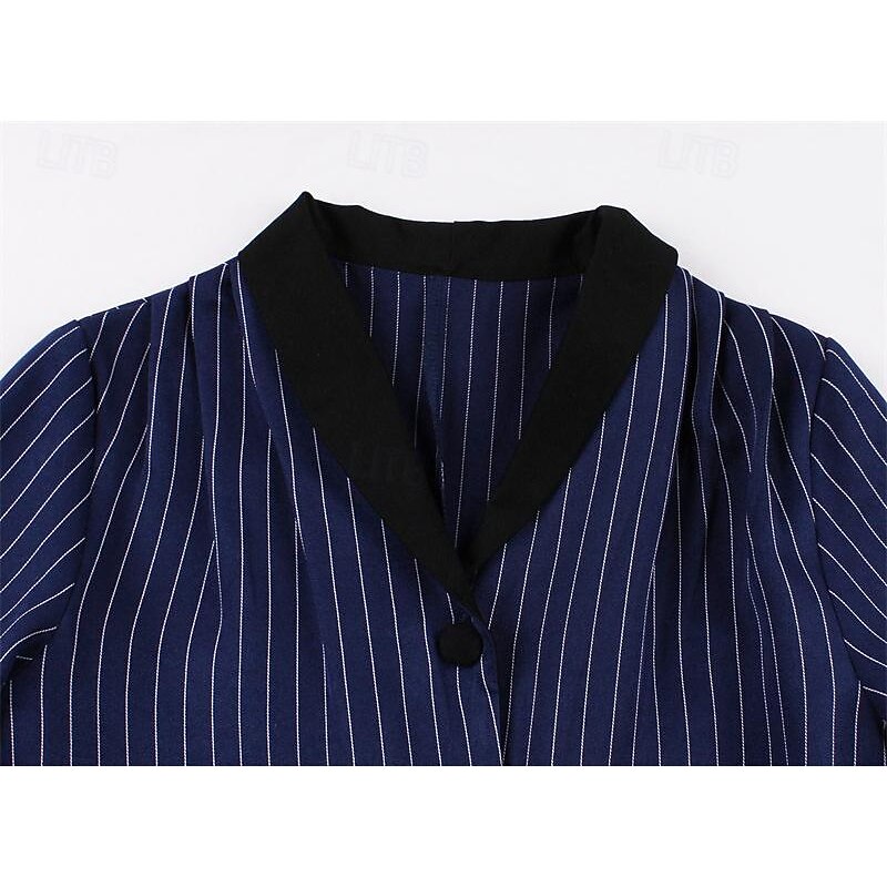 Retro Vintage 1950s Vintage Dress Cocktail Dress Swing Dress Flare Dress Stripes Fancy Dress Women's Masquerade Party / Evening Bachelorette Party Adults' Dress Homecoming Dresses4