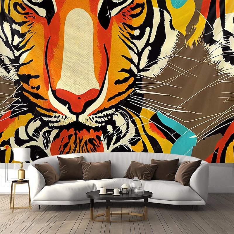 Leopard Animal Hanging Tapestry Wall Art Large Tapestry Mural Decor Photograph Backdrop Blanket Curtain Home Bedroom Living Room Decoration4