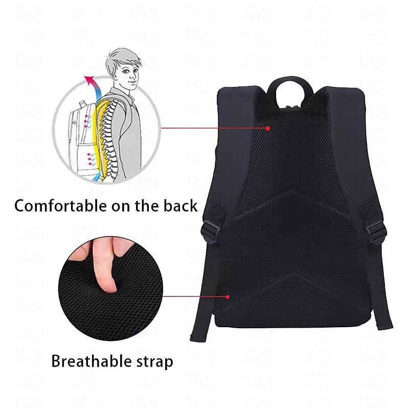 Cool Black Tiger Graphic Backpack – Large Capacity 3D Animal School Bag for Teens and Streetwear Fans, Available in 3 Colors3