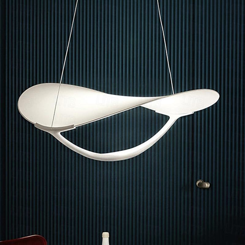 LED Pendant Light 45 cm Circle / Round Design Pendant Light Metal Geometrical Modern Nordic Style Chandeliers Modern Designer Metal italian lamp Dining Room Decor LED Lamp Bar kitchen island Hanging Lighting hall light 110-240V2