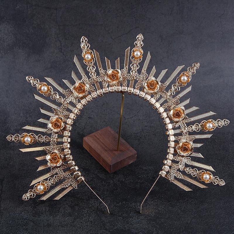 Retro Vintage Masquerade Headband Elven Fancy Dress Women's Fantasy Royal Masquerade Party / Evening Adults' Hair Band2